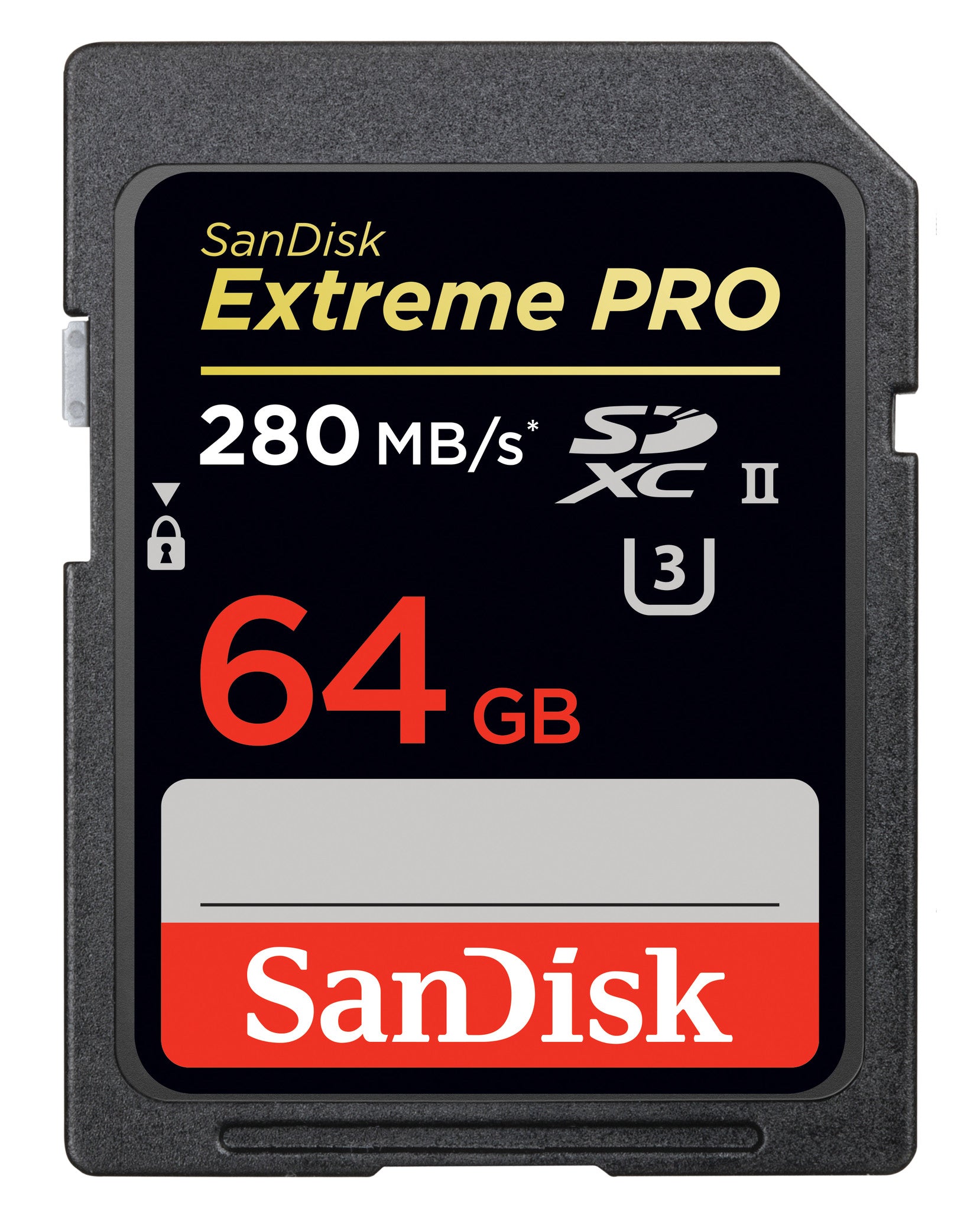 SanDisk Extreme Pro SDXC 64GB UHS-II (U3) Memory Card 280 MB/s, camera memory cards, SanDisk - Pictureline