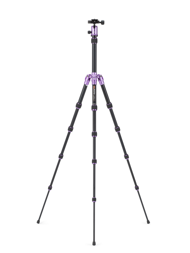 MeFOTO BackPacker Tripod Kit (Purple), tripods travel & compact, MeFOTO - Pictureline - 2