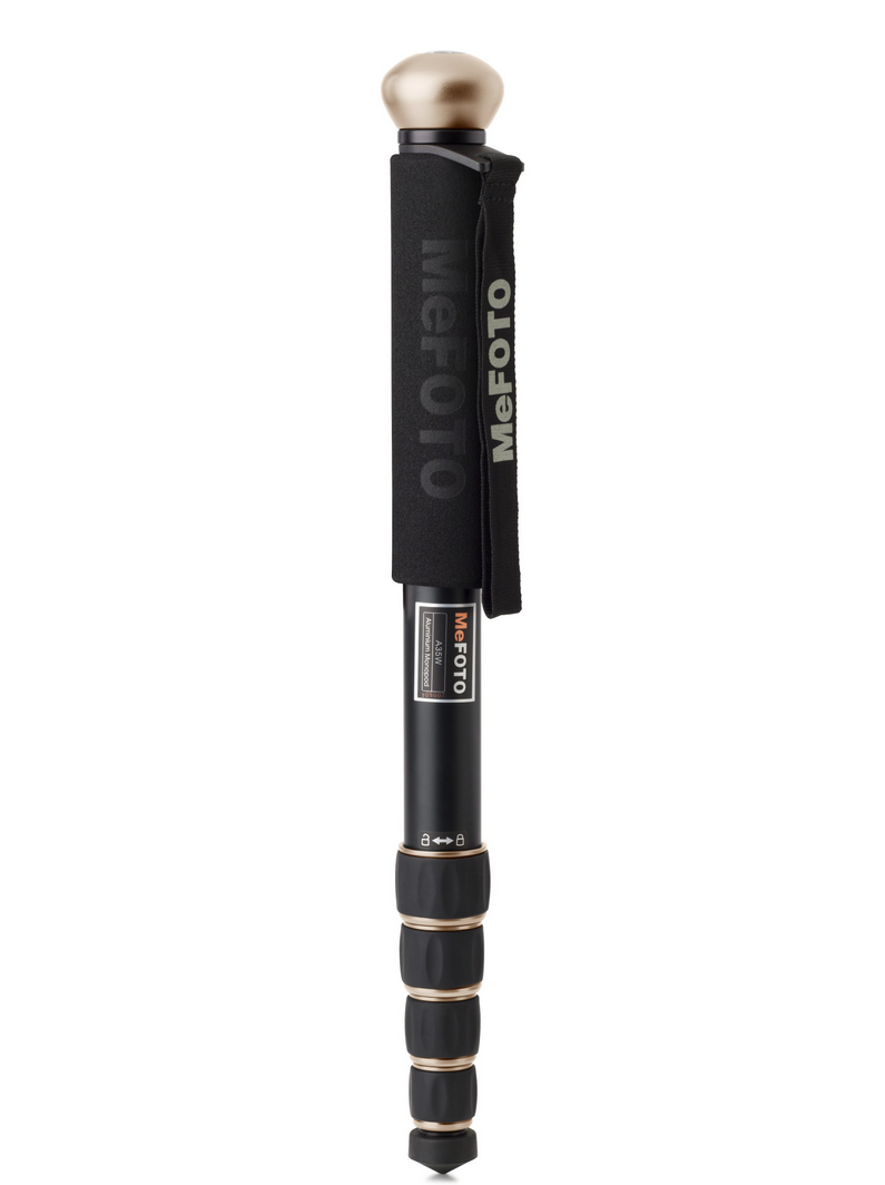 MeFOTO WalkAbout Monopod (Gold), tripods photo monopods, MeFOTO - Pictureline - 1