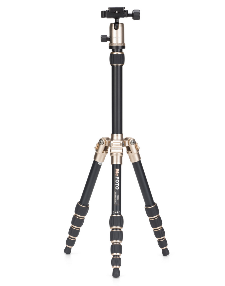 MeFOTO BackPacker Tripod Kit (Gold), discontinued, MeFOTO - Pictureline - 1