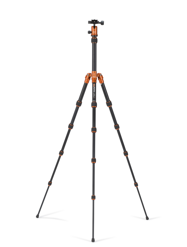 MeFOTO BackPacker Tripod Kit (Orange), tripods travel & compact, MeFOTO - Pictureline - 2