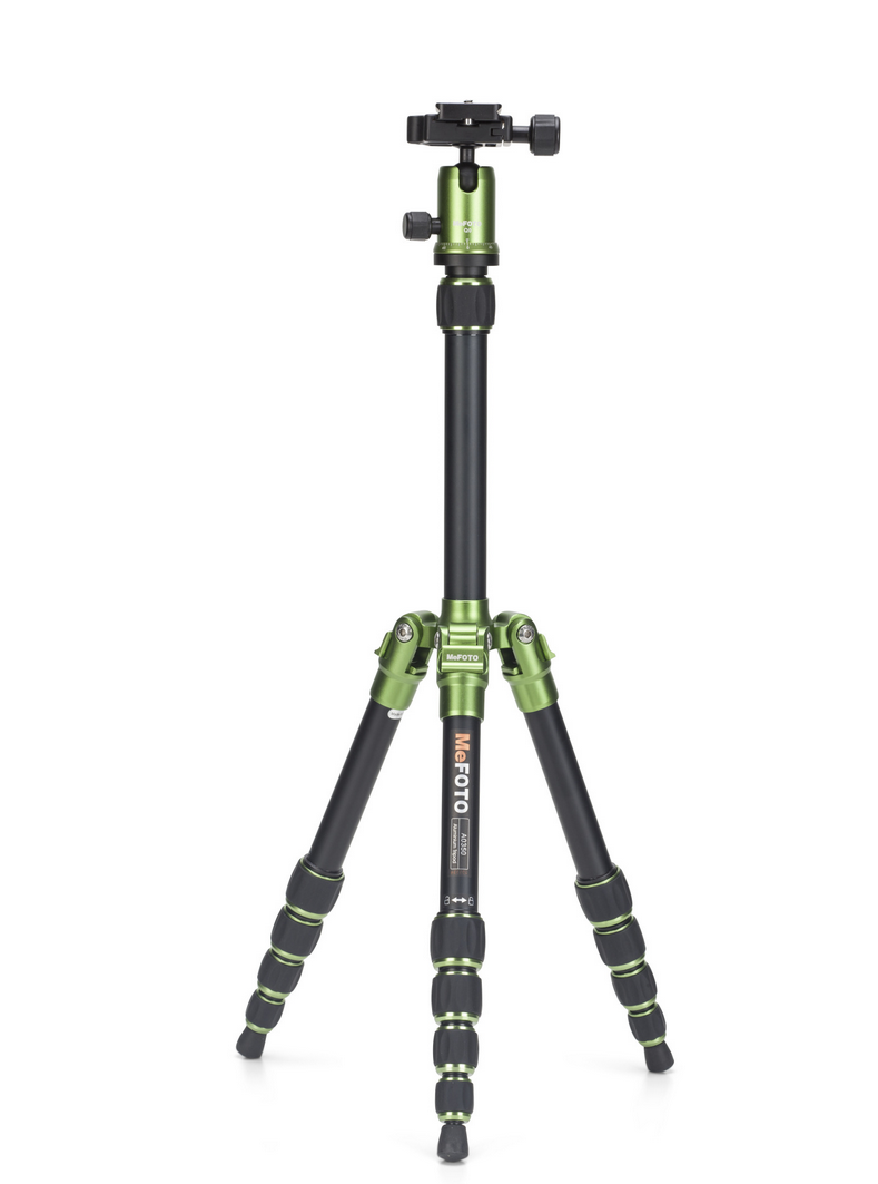 MeFOTO BackPacker Tripod Kit (Green), tripods travel & compact, MeFOTO - Pictureline - 1