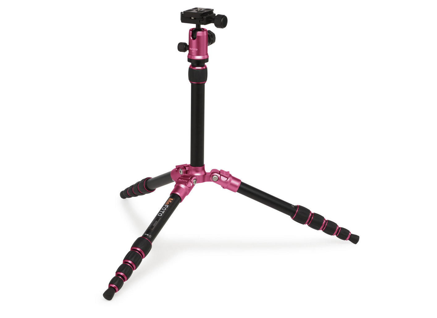 MeFOTO BackPacker Tripod Kit (Hot Pink), tripods travel & compact, MeFOTO - Pictureline - 3