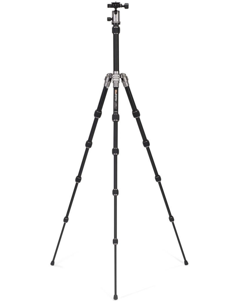 MeFOTO BackPacker Tripod Kit (Titanium), tripods travel & compact, MeFOTO - Pictureline - 2