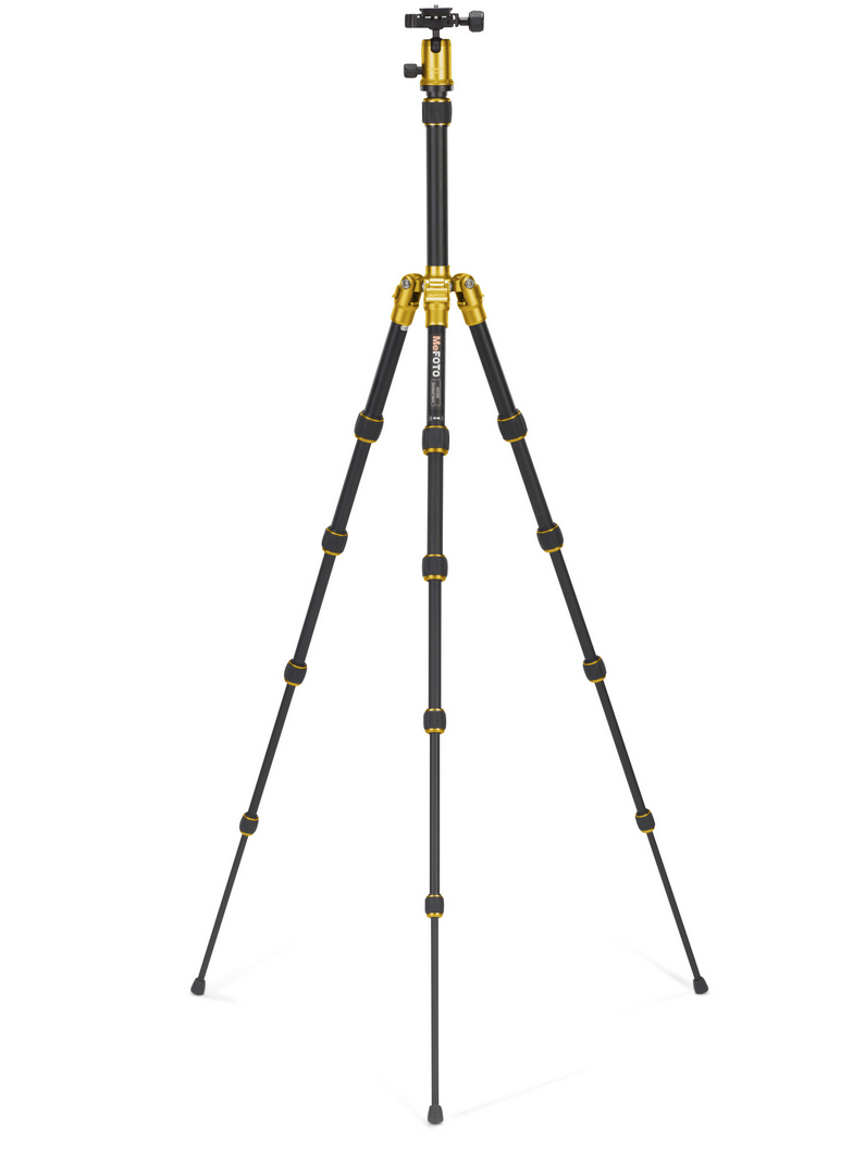 MeFOTO BackPacker Tripod Kit (Yellow), tripods travel & compact, MeFOTO - Pictureline - 2