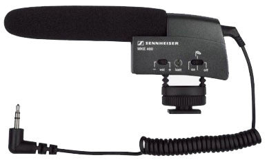 Sennheiser MKE 400 Compact Video Camera Shotgun Mic, video audio microphones & recorders, Sennheiser - Pictureline 