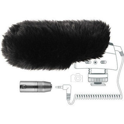 Sennheiser Hairy Windscreen and XLR Adapter Accessory Kit MKE400, video audio accessories, Sennheiser - Pictureline - 1