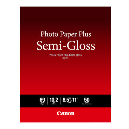 Canon 8.5x11 Semigloss SG-201, papers sheet paper, Canon - Pictureline