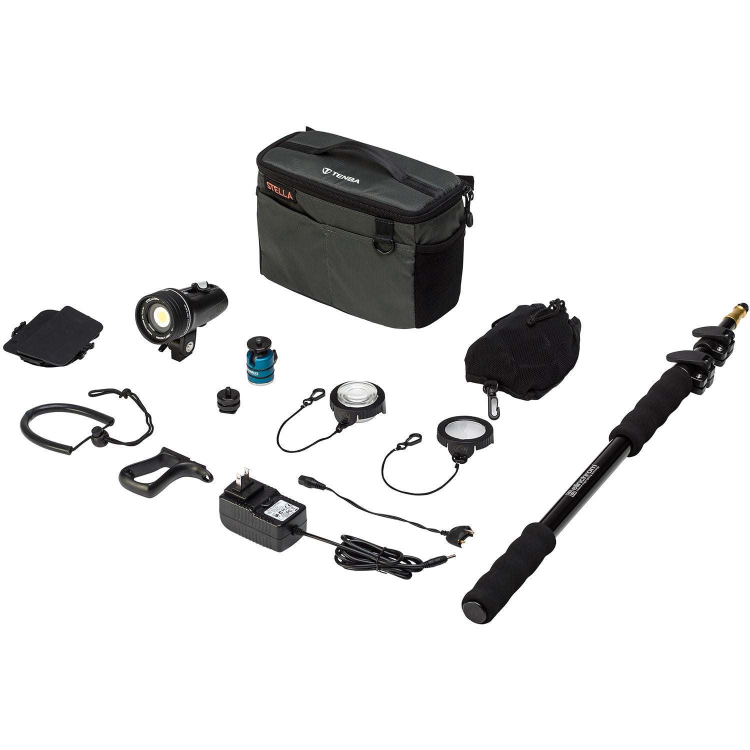 Light and Motion Stella 1000 SP LED 1-Light Action Kit with Accessories, lighting led lights, Light & Motion - Pictureline