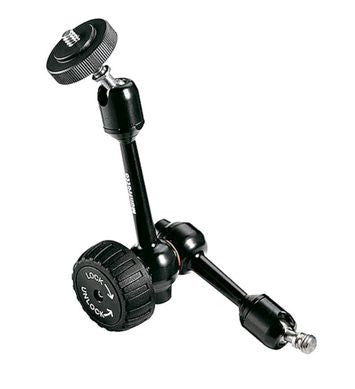 Manfrotto 819-1 Hydrostatic Arm 7" w/ 1/4-20" & 3/8" Threaded Pivoting Pins, tripods parts & accessories, Manfrotto - Pictureline 