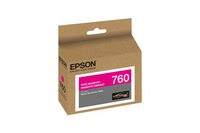 Epson T760320 P600 Vivid Magenta Ink Cartridge (760), printers ink small format, Epson - Pictureline