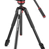 Manfrotto MVK502055XPRO3 Video Kit with MVH502AH Head and 055X3 Aluminum Tripod