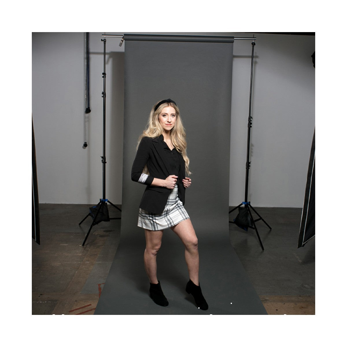 Superior Thunder Grey 53"x12 Yds. Seamless Background Paper (57)