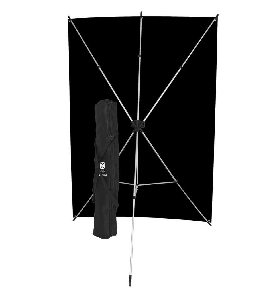 Westcott X-Drop Kit (5 x 7', Black Backdrop), lighting backgrounds & supports, Westcott - Pictureline  - 2