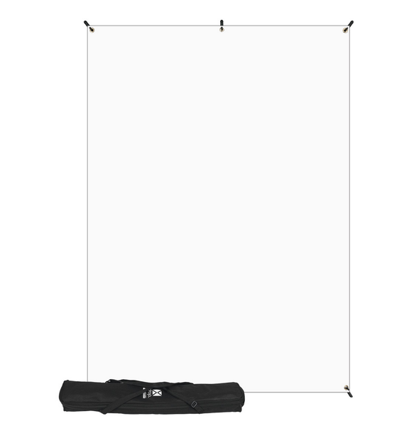 Westcott X-Drop Kit with White 5 x 7' and FREE Black 5x7 Backdrop