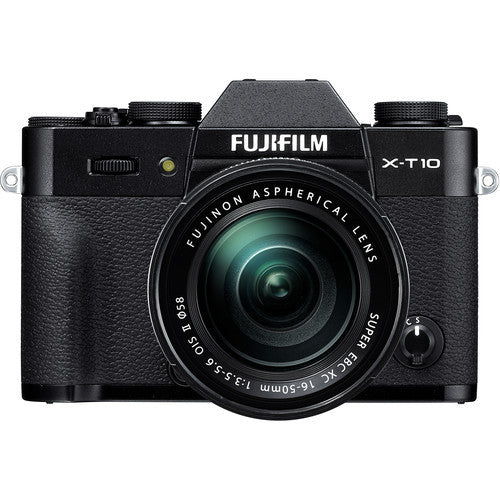 Fujifilm X-T10 Mirrorless Digital Camera with 16-50mm Lens (Black), discontinued, Fujifilm - Pictureline