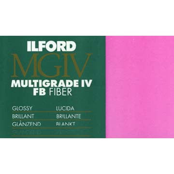 Ilford MG Fiber Glossy 11X14 10, camera film darkroom, Ilford - Pictureline  - 2