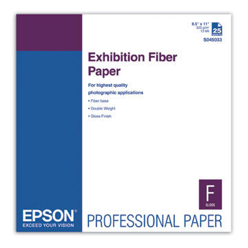 Epson Exhibition Fiber Paper 8.5x11 (25), papers sheet paper, Epson - Pictureline