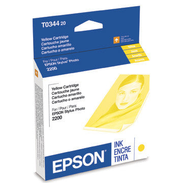 Epson T034420 2200 Photo Yellow Ink, printers ink small format, Epson - Pictureline