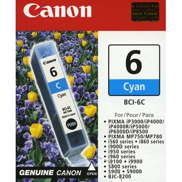 Canon Cyan Ink BCI-6C, printers ink small format, Canon - Pictureline 
