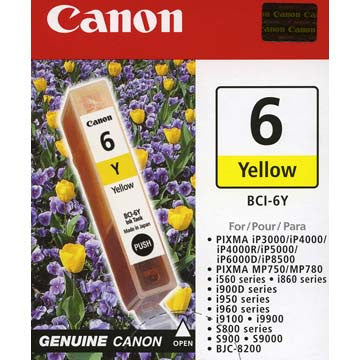 Canon Yellow Ink BCI-6Y, printers ink small format, Canon - Pictureline 
