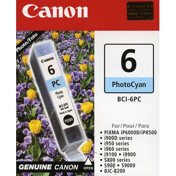 Canon Photo Cyan Ink BCI-6PC, printers ink small format, Canon - Pictureline