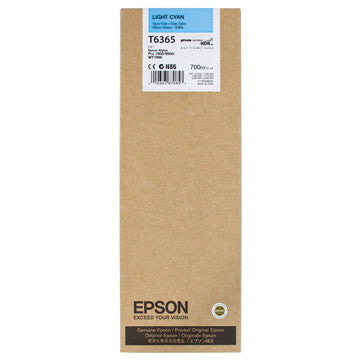 Epson T636500 7900/7890/9890/9900 Ultrachrome HDR Ink 700ml Light Cyan, papers ink large format, Epson - Pictureline  - 1