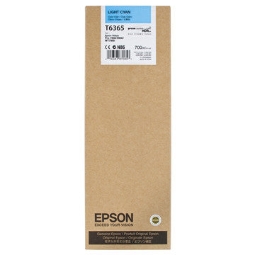 Epson T636500 7900/7890/9890/9900 Ultrachrome HDR Ink 700ml Light Cyan, papers ink large format, Epson - Pictureline - 1