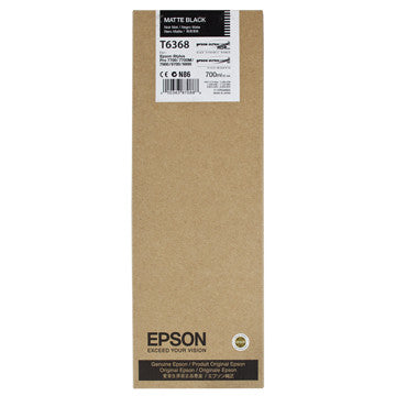Epson T636800 7900/7890/9890/9900 Ultrachrome HDR Ink 700ml Matte Black, papers ink large format, Epson - Pictureline - 1