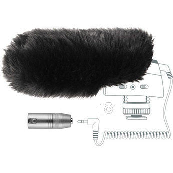 Sennheiser Hairy Windscreen and XLR Adapter Accessory Kit MKE400, video audio accessories, Sennheiser - Pictureline - 2