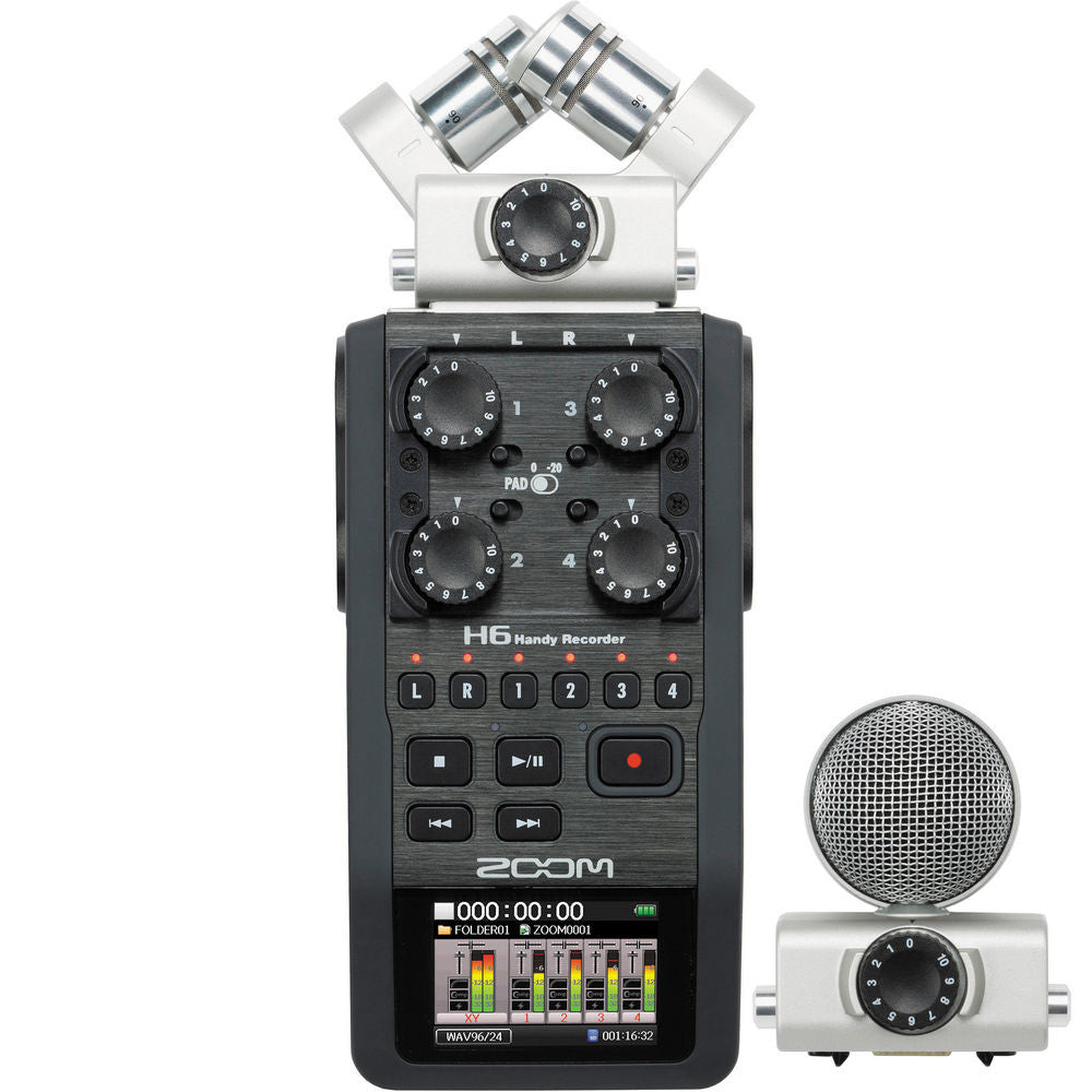 Zoom H6 Handy Recorder, video audio microphones & recorders, Zoom - Pictureline  - 1