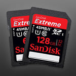 SanDisk introduces new 64GB & 128GB SDXC cards
