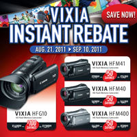 Canon Vixia Instant Rebates