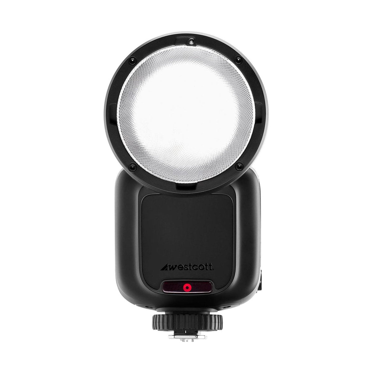 Westcott FJ100 M Touchscreen Speedlight Flash with Multi-Brand Camera Mount (100Ws) — front view