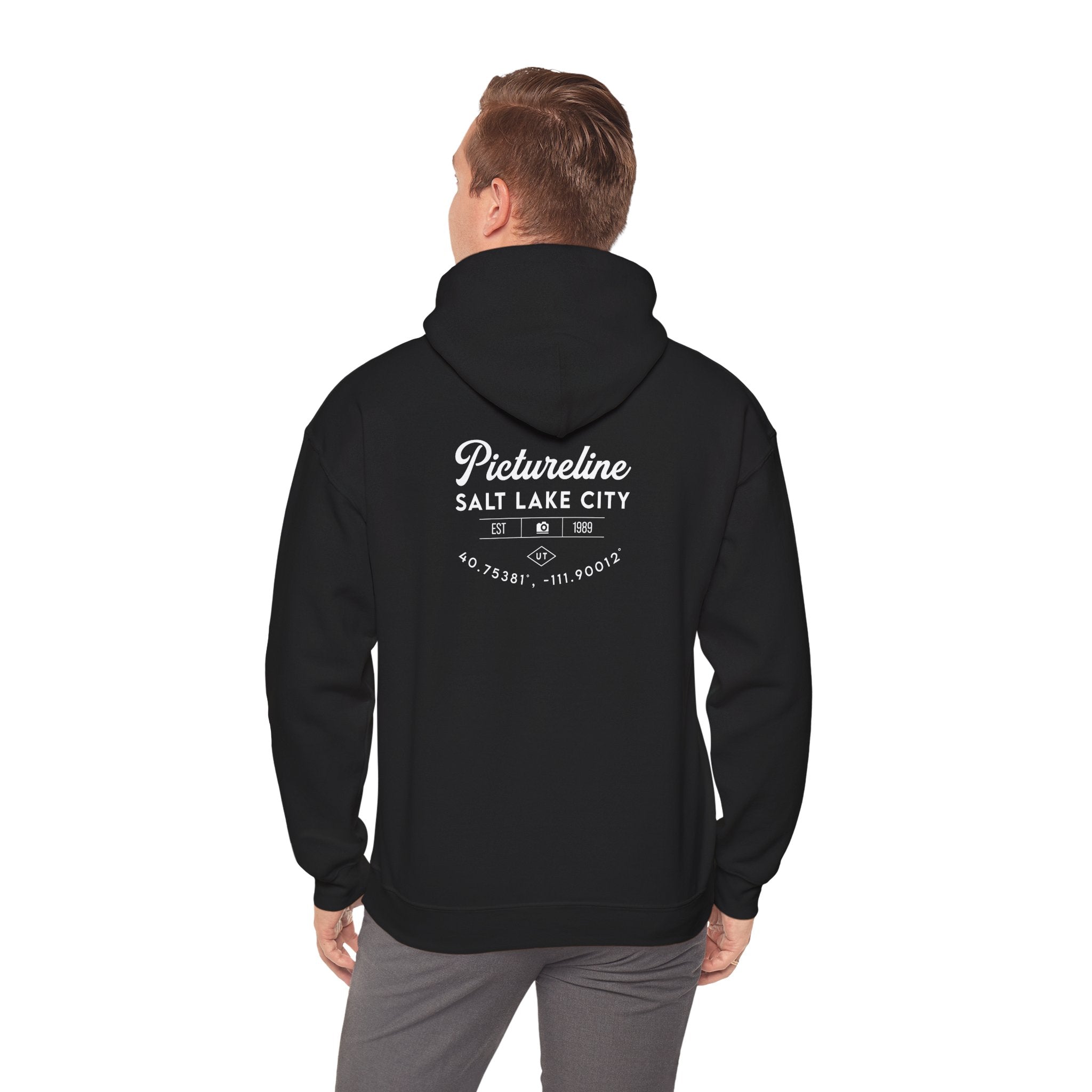 Old School Pictureline Unisex Hooded Sweatshirt (Back)