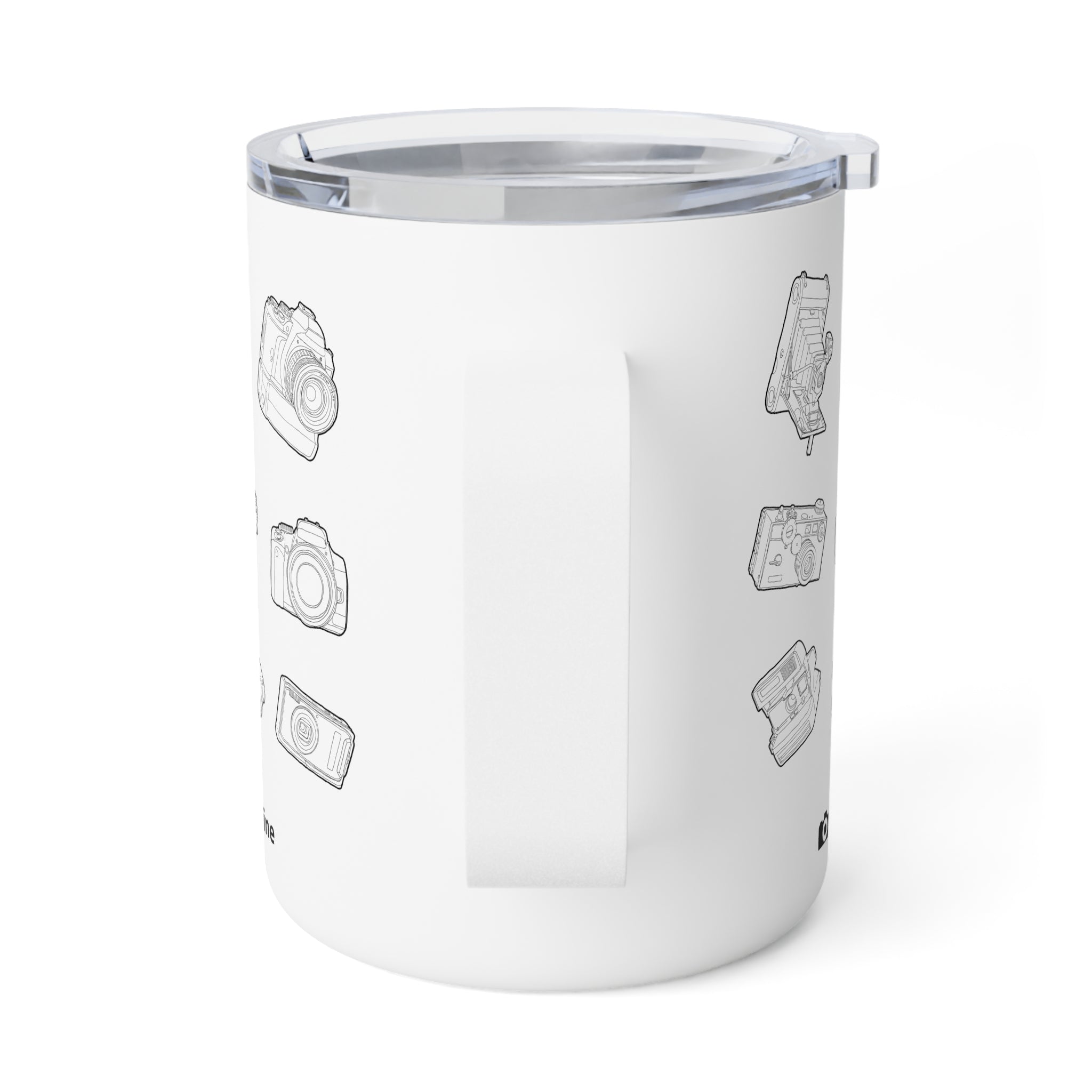 Multi-Camera Insulated Coffee Mug, 10oz - Black