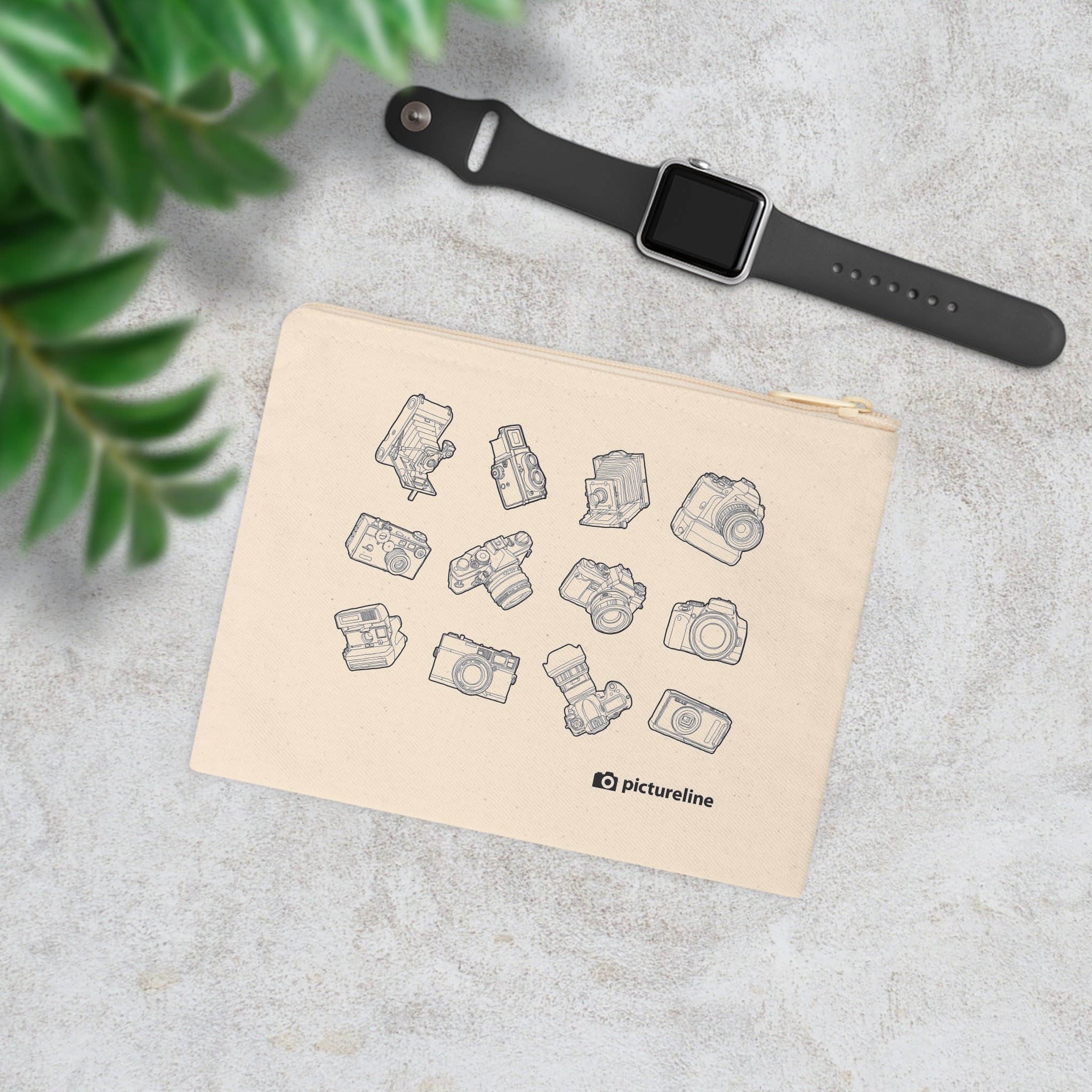 Camera Grid Accessory Zipper Pouch