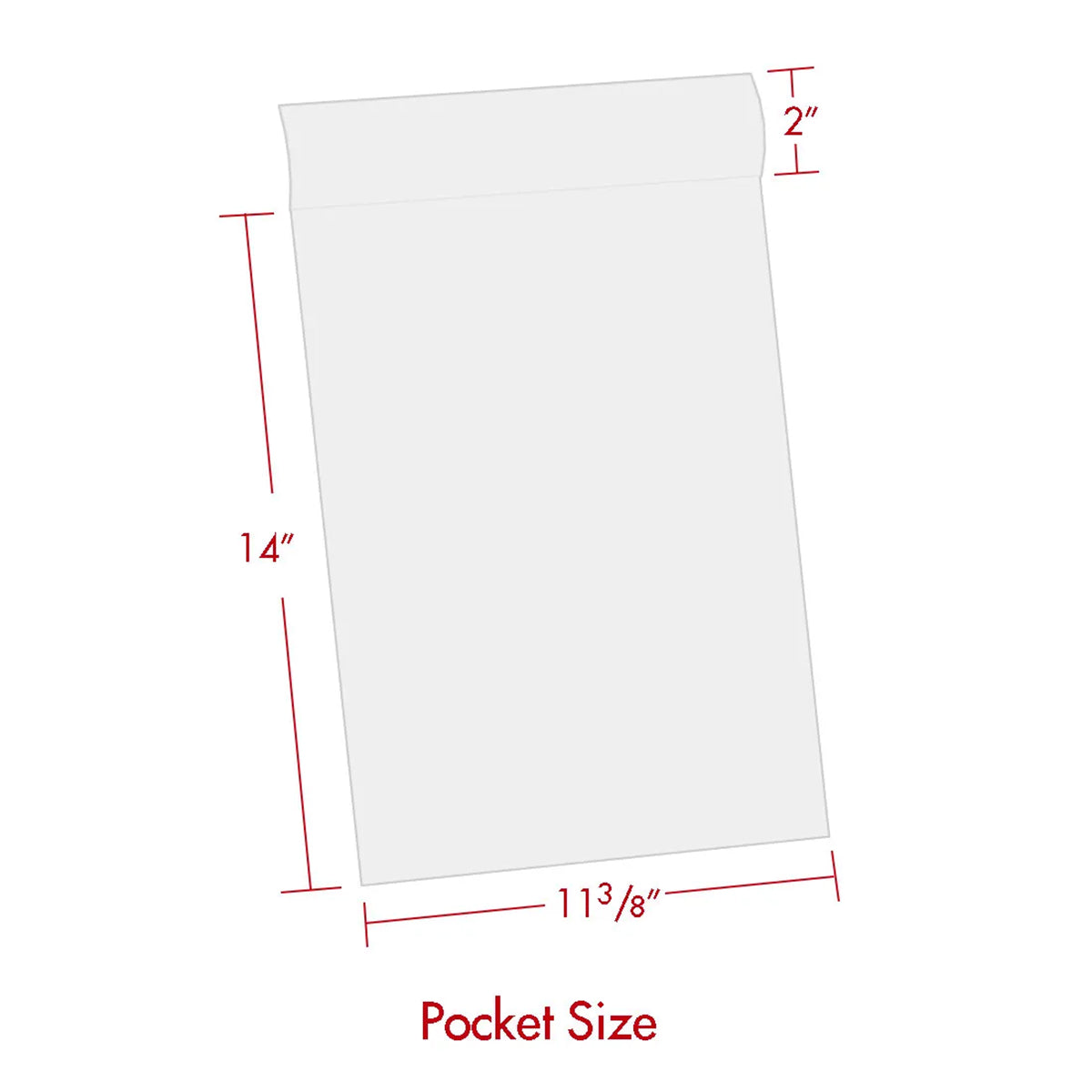 Print File 11x14 poly 4-mil Bags-25