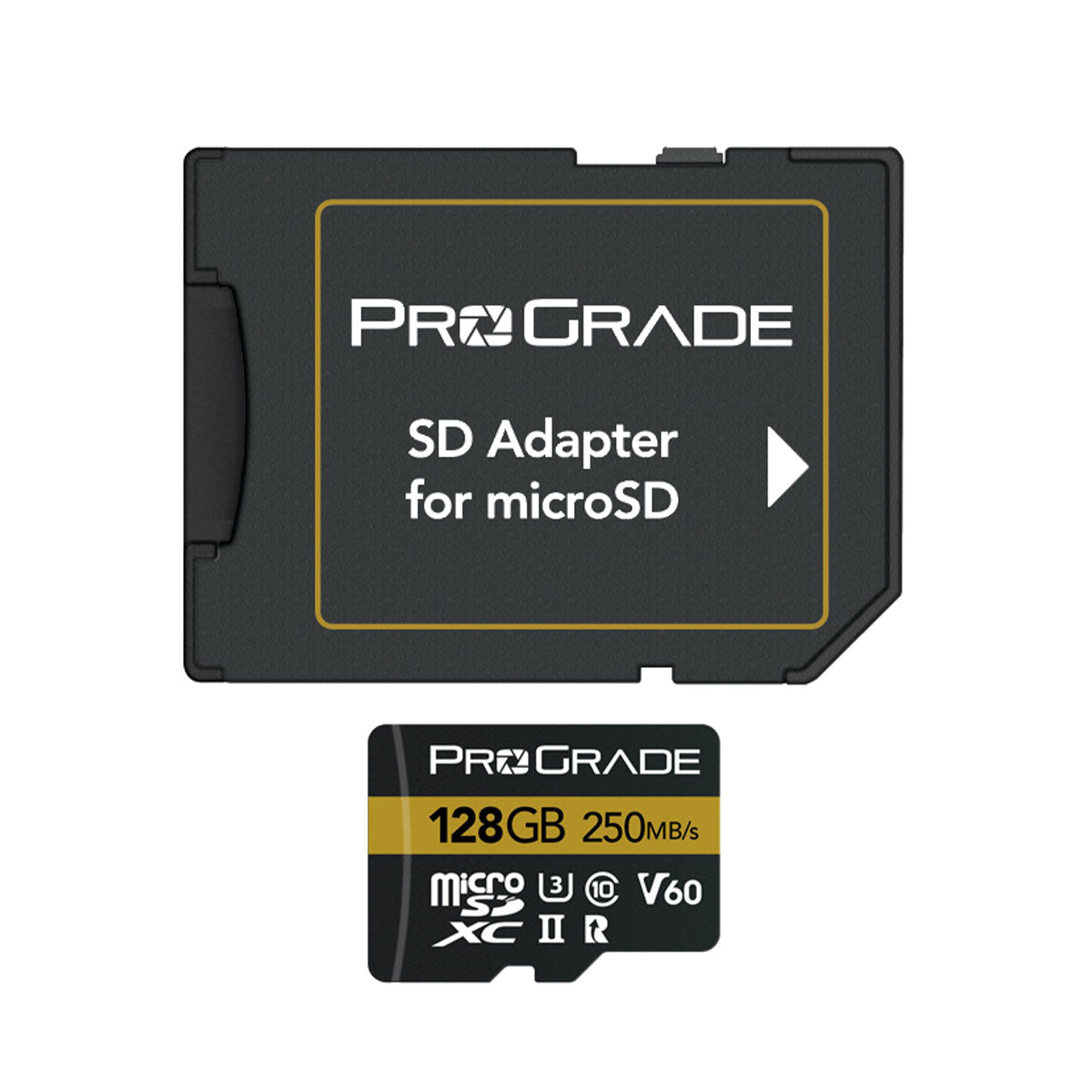ProGrade Digital 128GB UHS-II microSDXC (V60) Memory Card with SD Adap