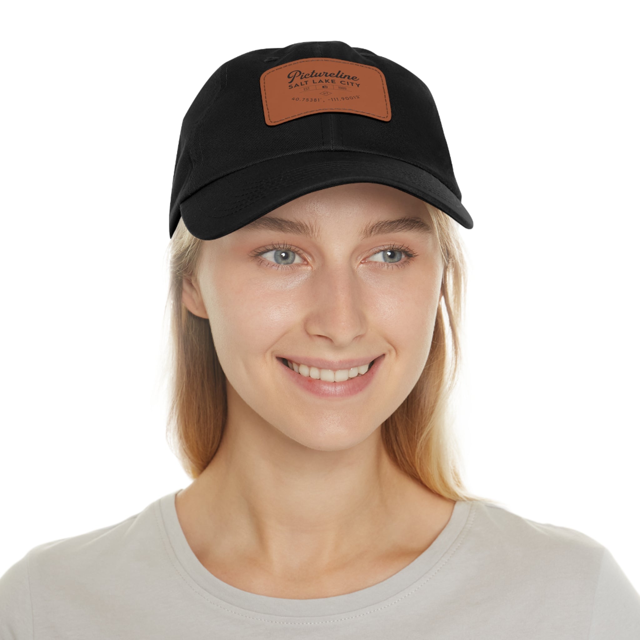 Old School Pictureline Leather Patch Hat
