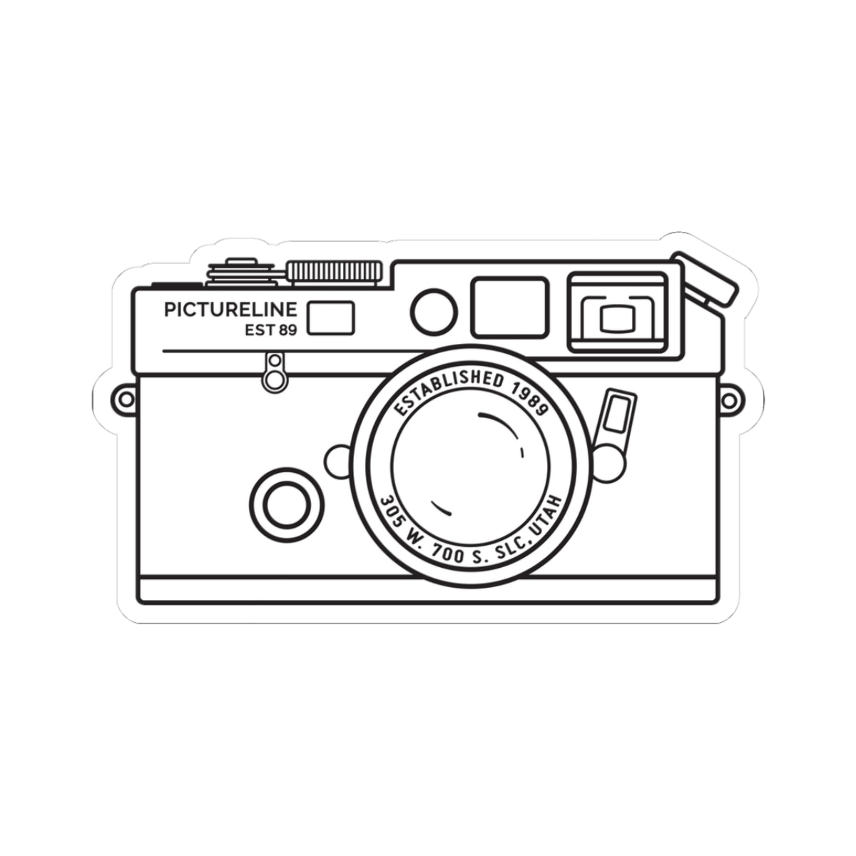 Vintage 35mm Camera — Kiss-Cut Sticker