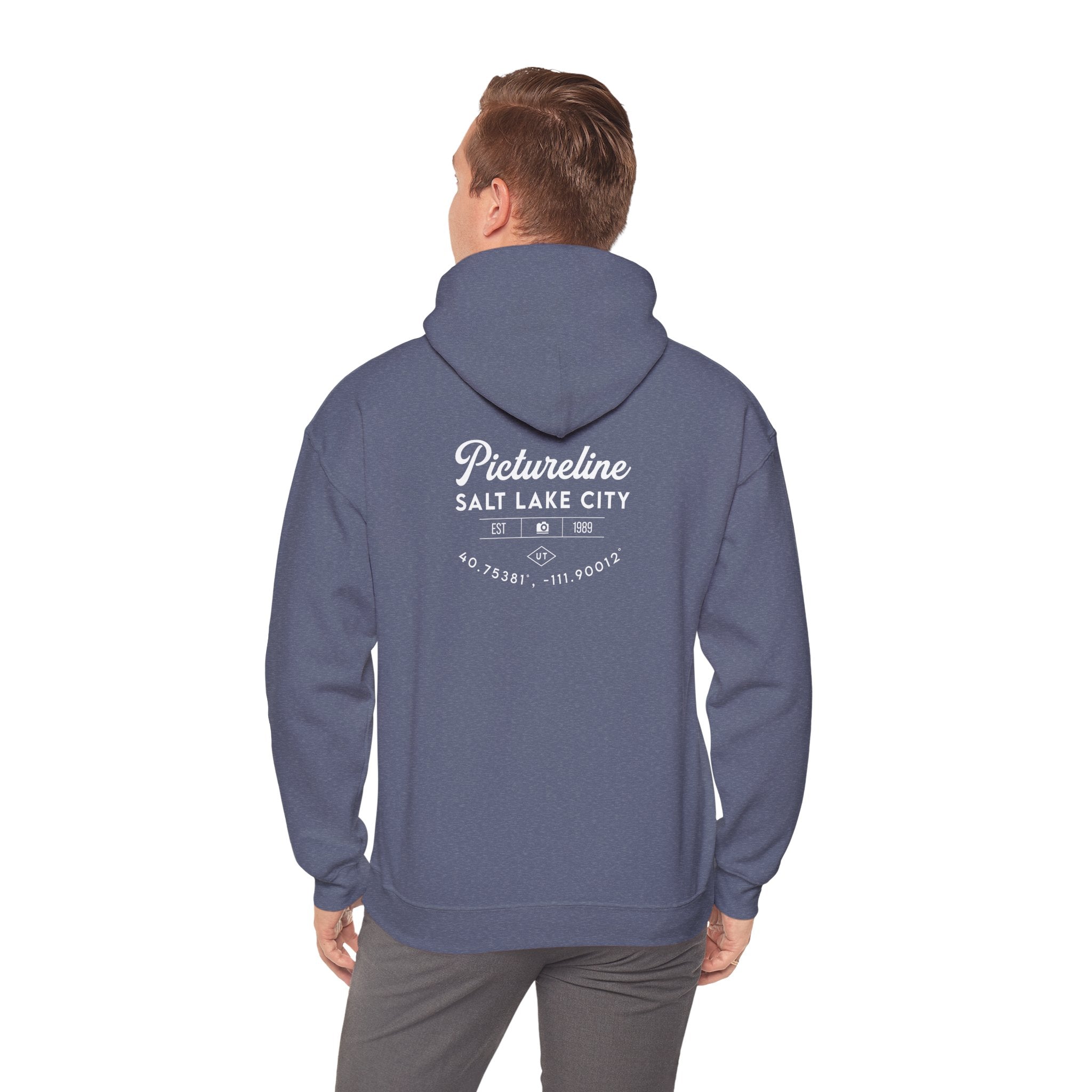 Old School Pictureline Unisex Hooded Sweatshirt (Back)