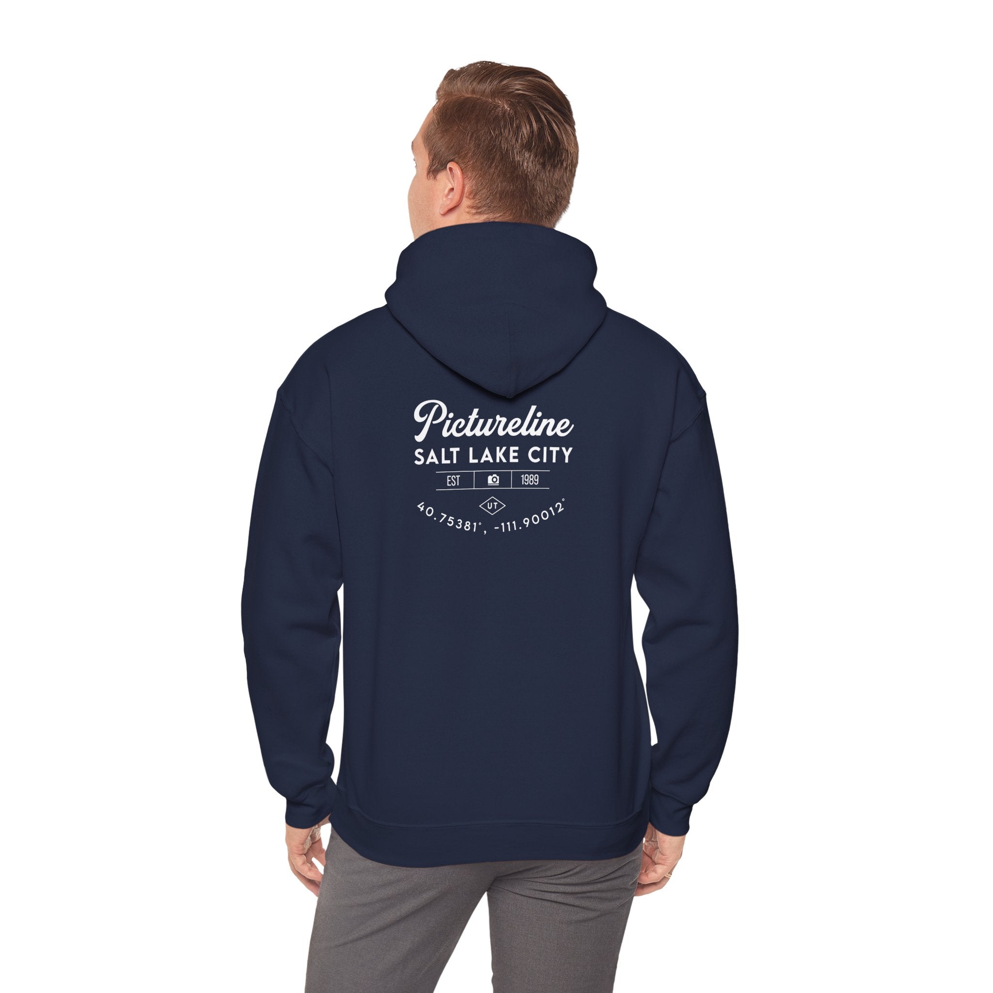 Old School Pictureline Unisex Hooded Sweatshirt (Back)