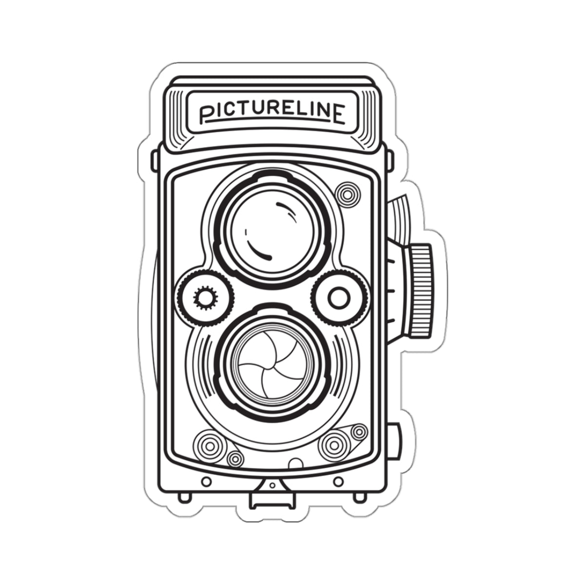 Camera Sticker Front Vintage Camera Sticker
