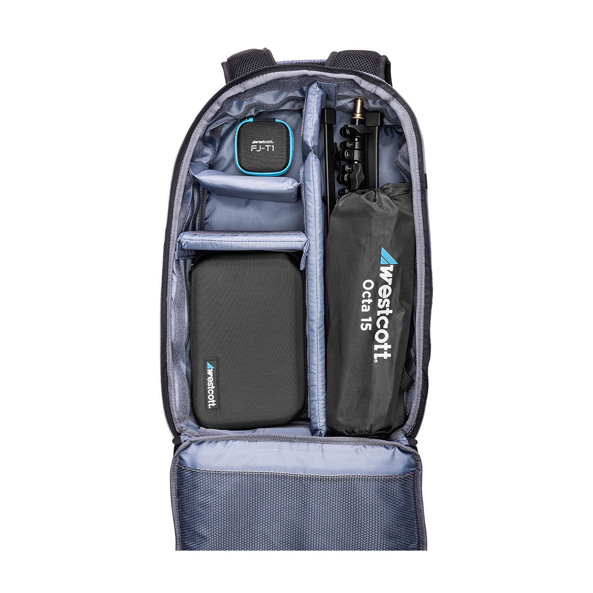Westcott FJ100 Strobe 1-Light Backpack Kit with FJ-T1 M Multi-Brand Wireless Trigger