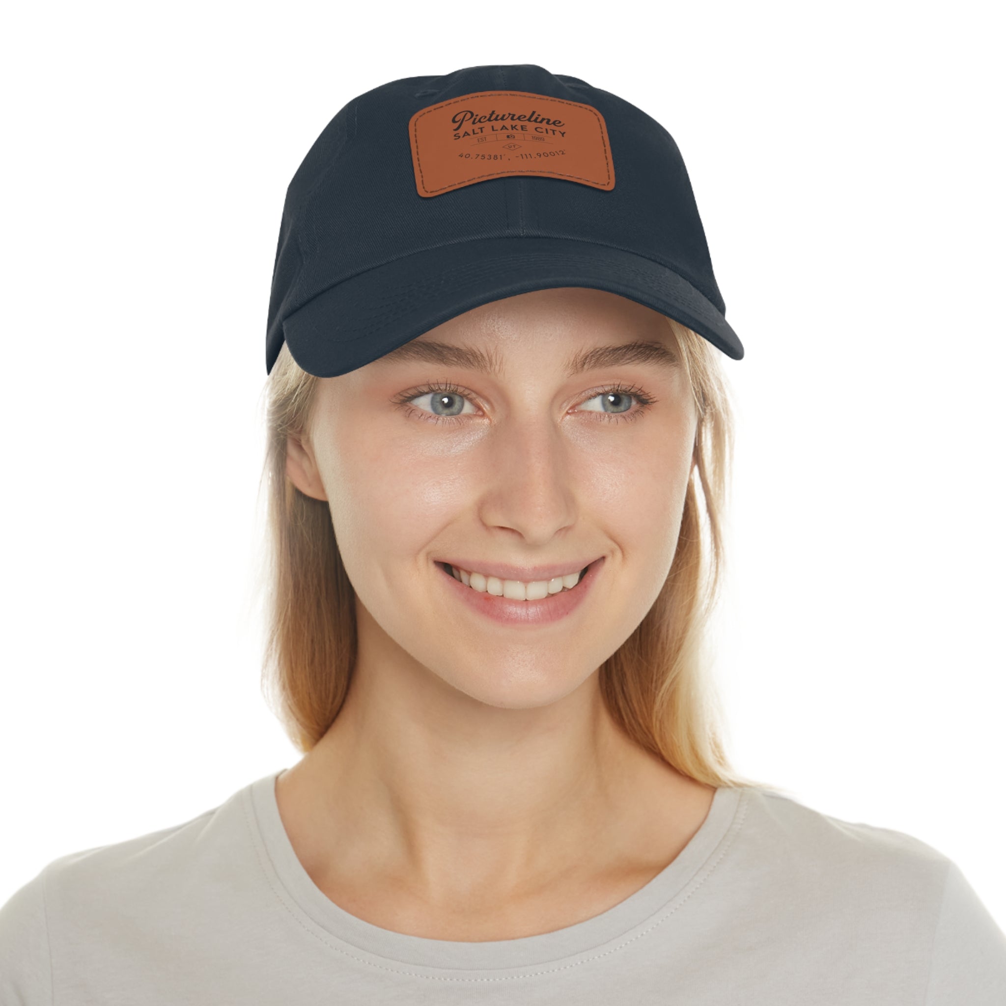 Old School Pictureline Leather Patch Hat