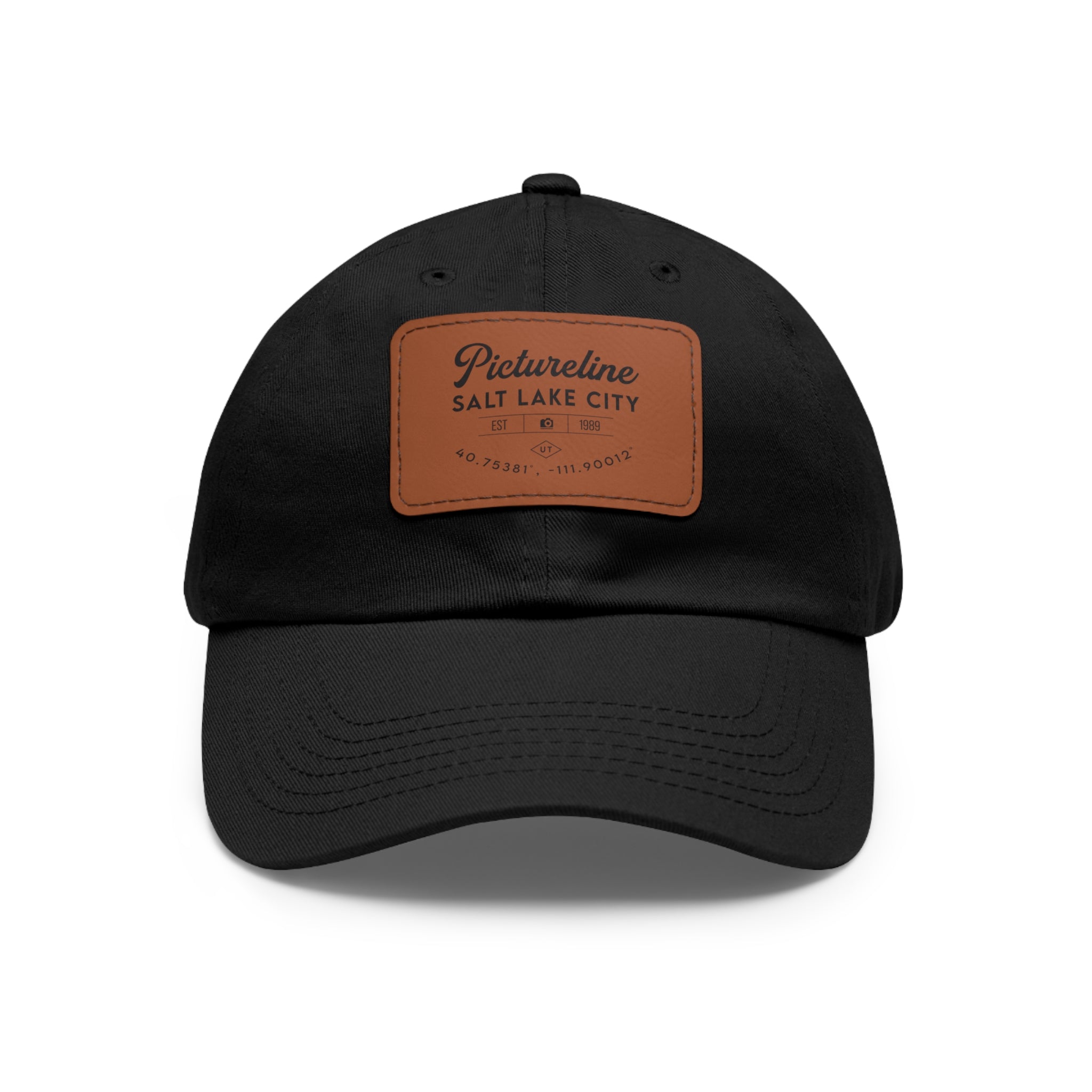 Old School Pictureline Leather Patch Hat