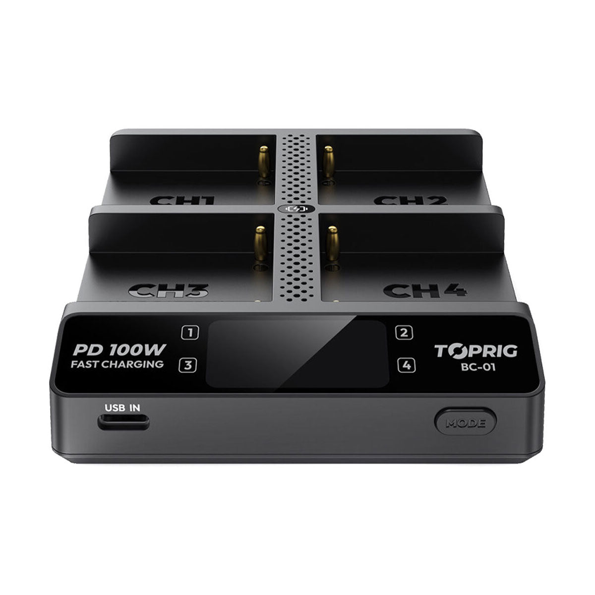Accsoon TopRig 100W 4-Bay NP-F Fast Charger
