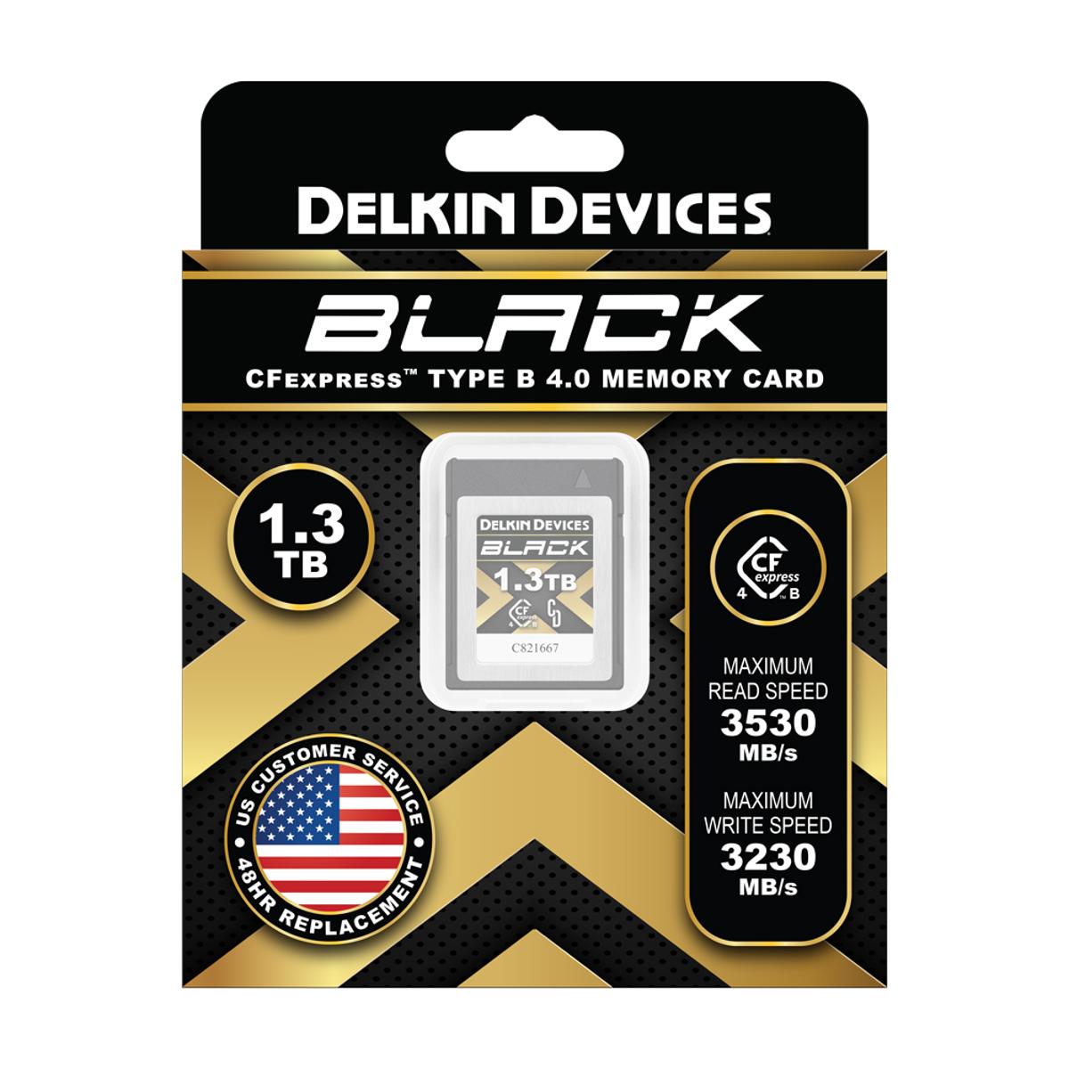 Delkin BLACK 1.3TB CFexpress 4.0 Type B Memory Card