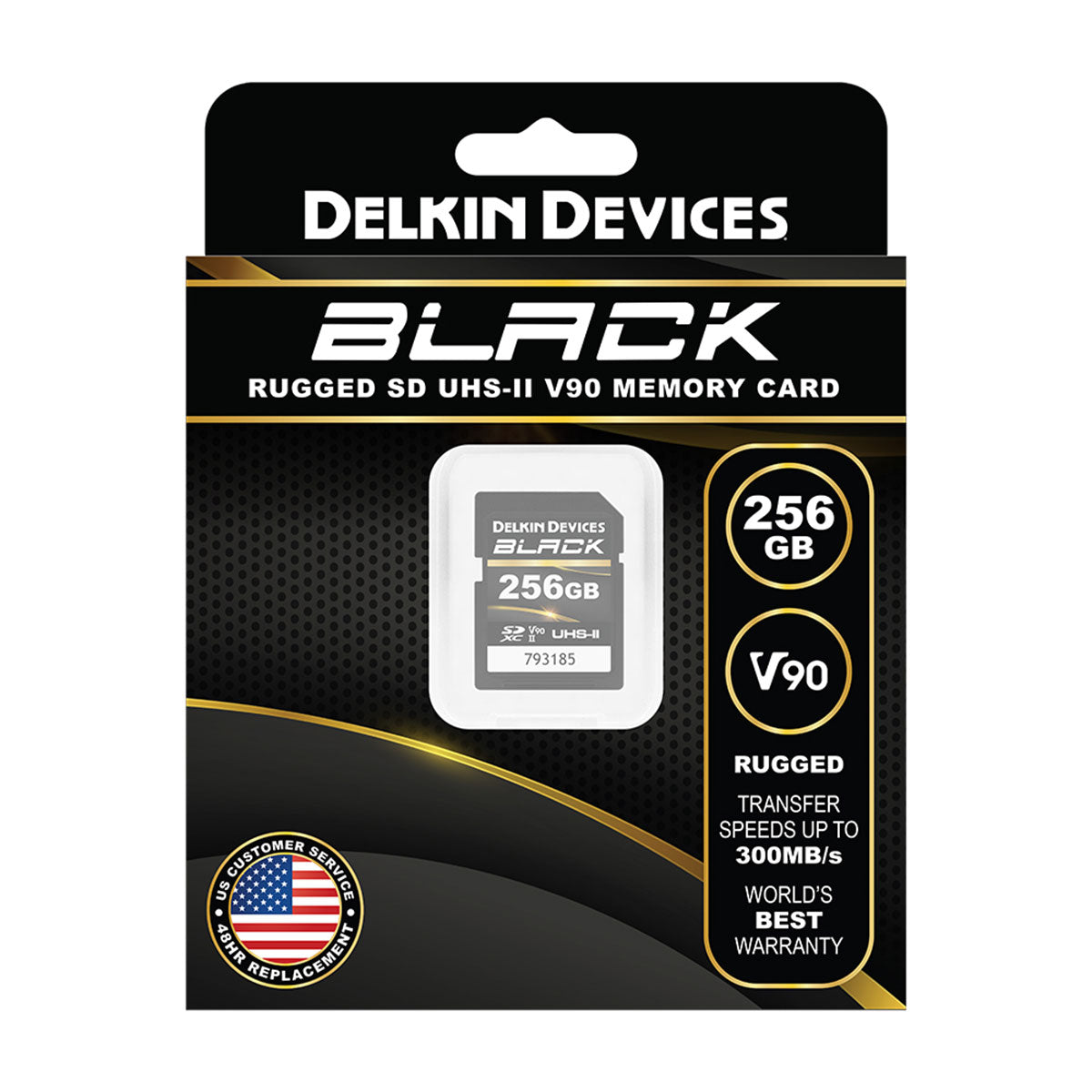 Delkin BLACK 256GB UHS-II SDXC (V90) Memory Card